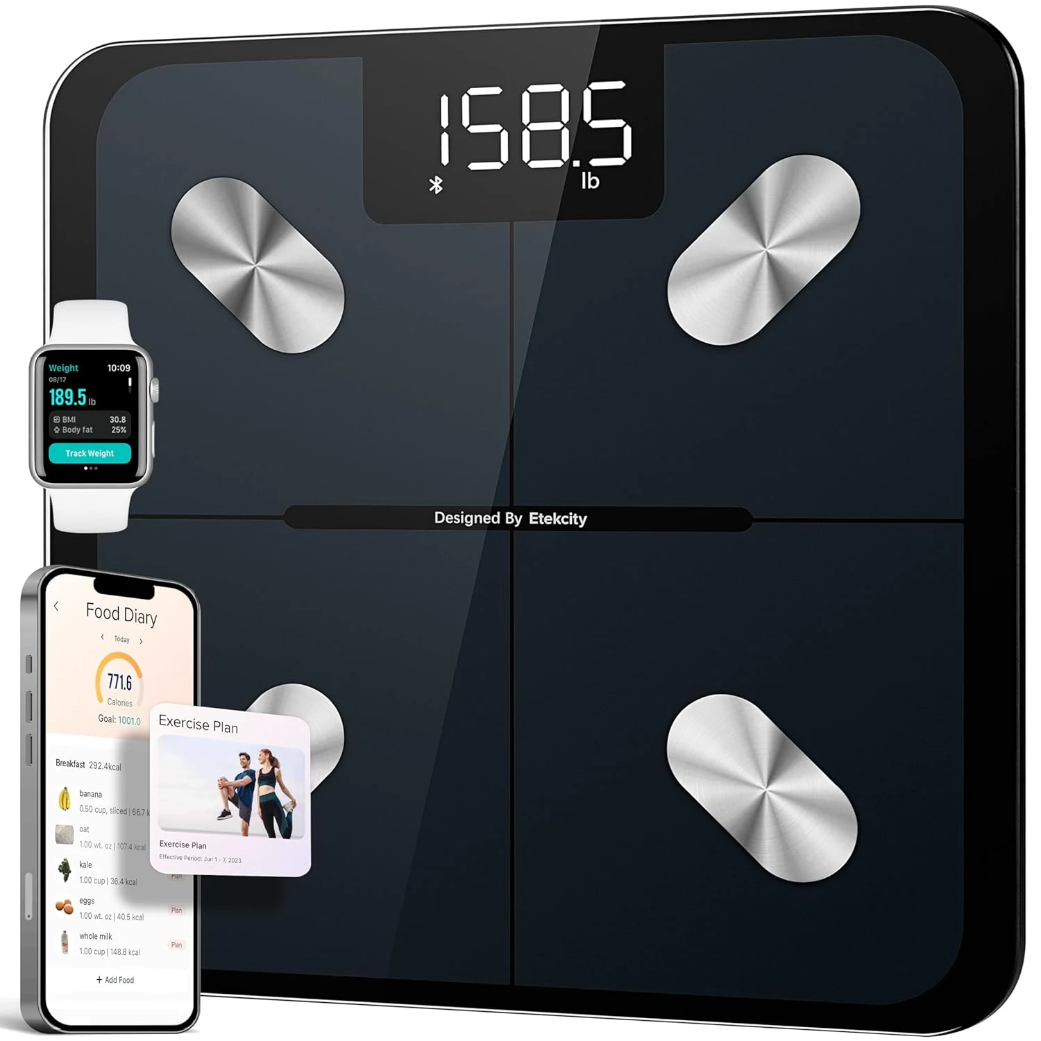 Etekcity Smart Scale for Body Weight, FSA&HSA Eligible, Bathroom Digital review