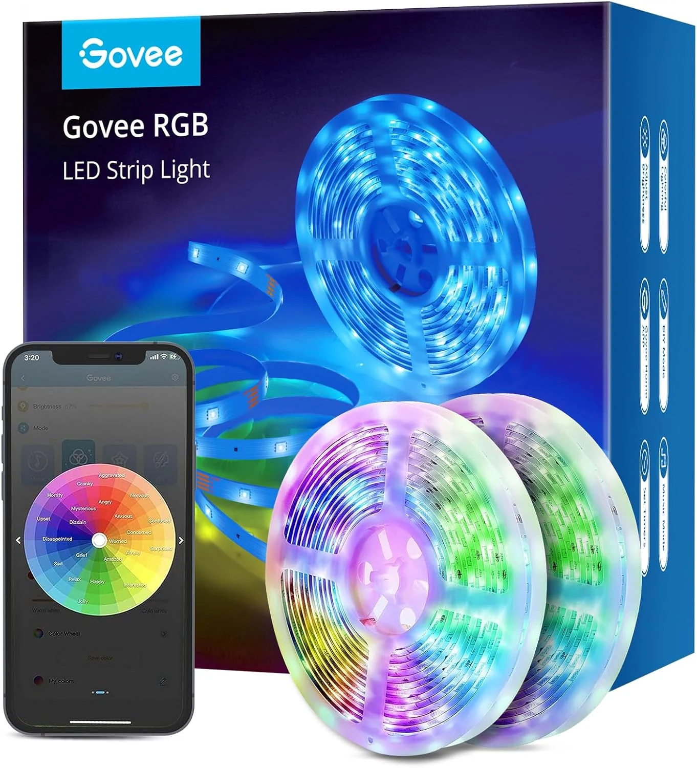 Govee Smart LED Strip Lights, 65.6ft WiFi LED Strip Lighting