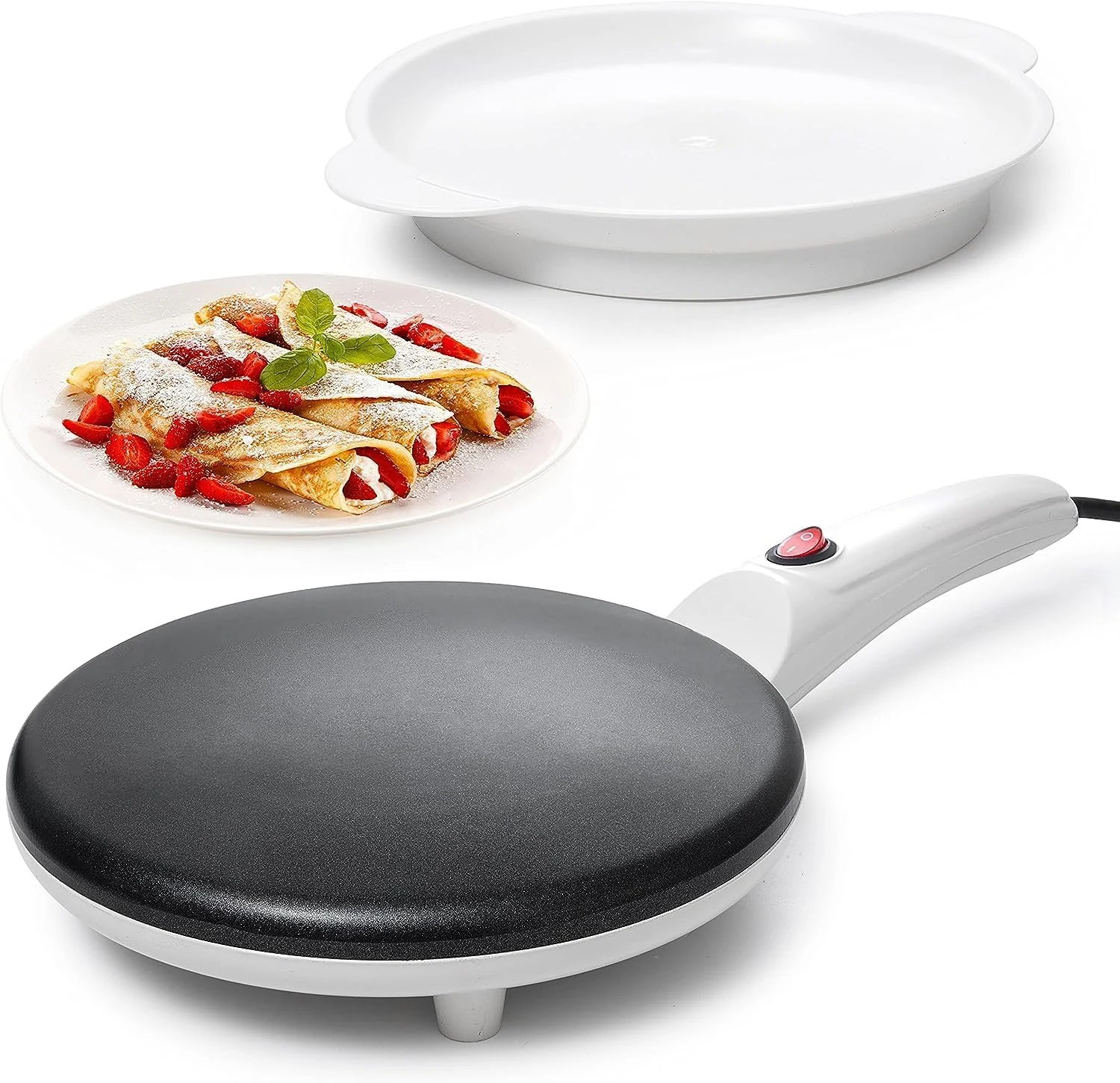 Moss & Stone Electric Crepe Maker 8 Inch, Portable Crepe review