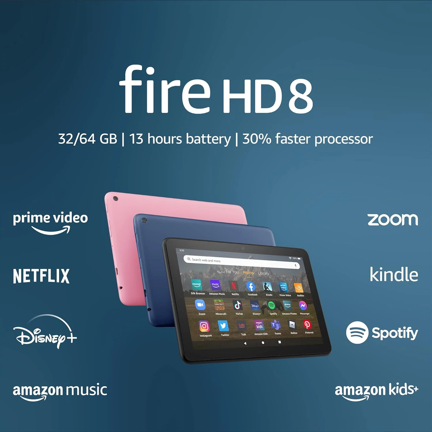 Amazon Fire HD 8 tablet, 8” HD Display, 32 GB (2022 release)
