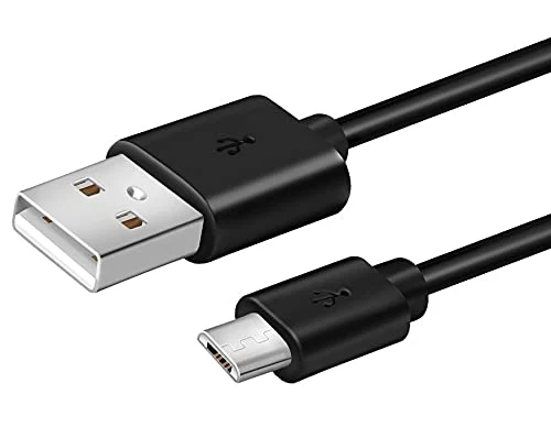 6-Ft Long USB-A to Micro USB Microusb Charger Data Cable Cord Replacement for Old Kindle & Fire Tablet (2019 & Older), PlayStation PS4 / Xbox One Controller, Old Samsung/Android, Roku- Fast Charging
