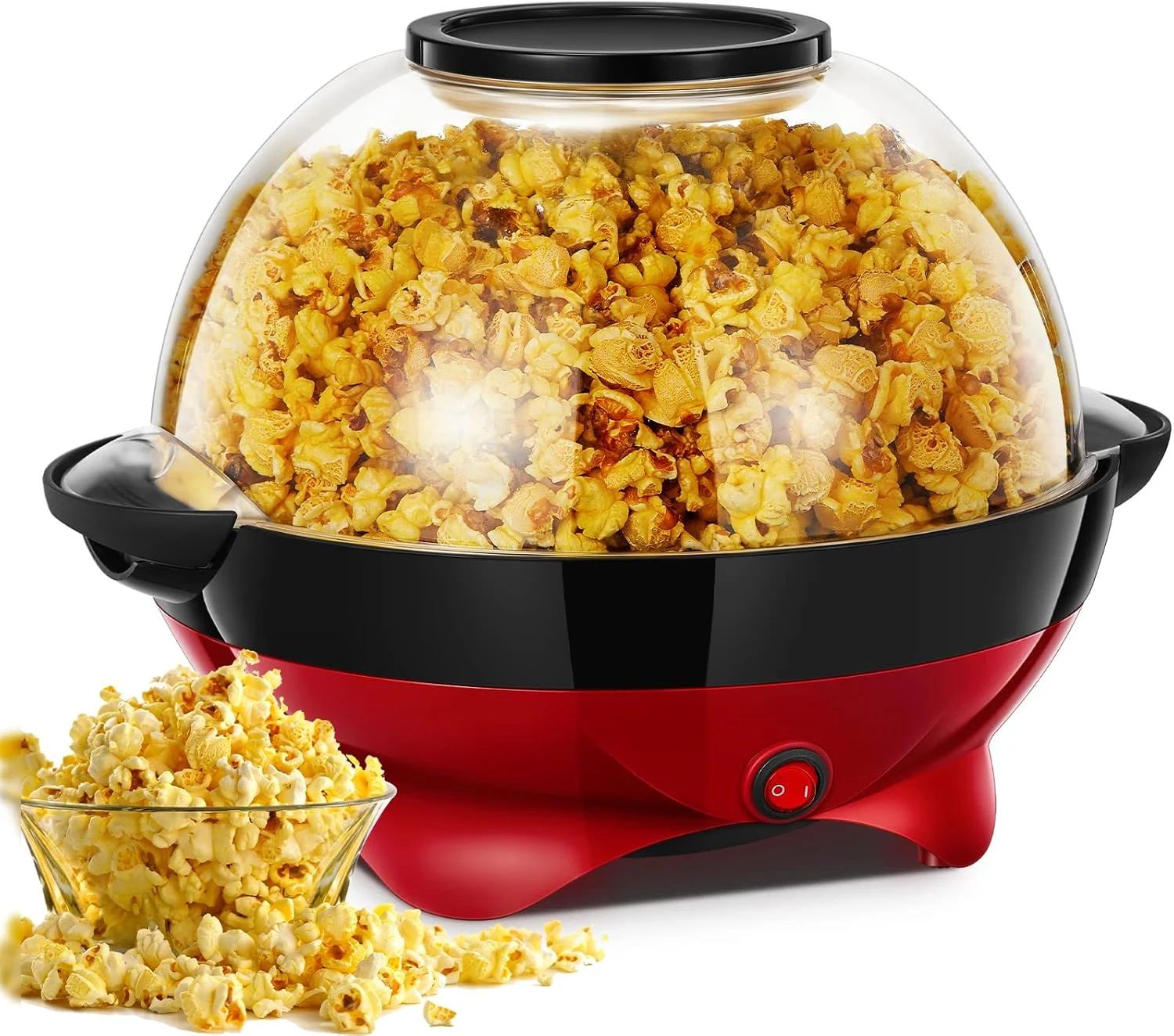 HOUSNAT Popcorn Machine, 28 Cup Popcorn Maker, 800w Electric Stirring review