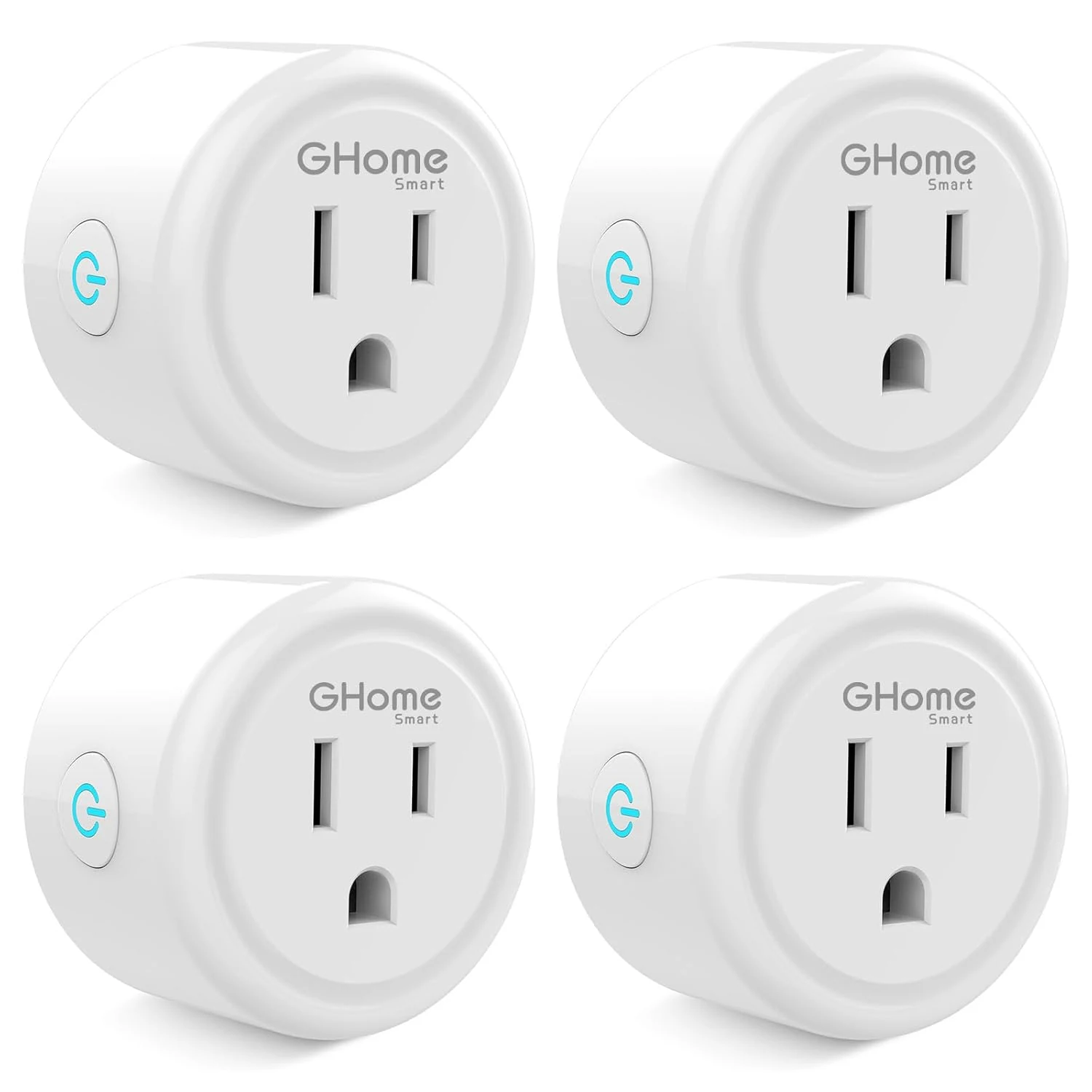 GHome Smart Plug Mini, WiFi Smart Outlet Plug Works with Alexa and Google Home (4 Pack)