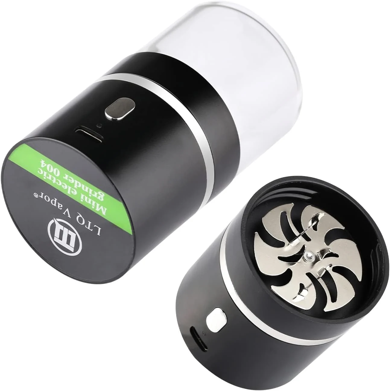 AiTURE Upgraded Mini Electric Grinder Spice Smart Herb 400 mAh with 50ml Jar