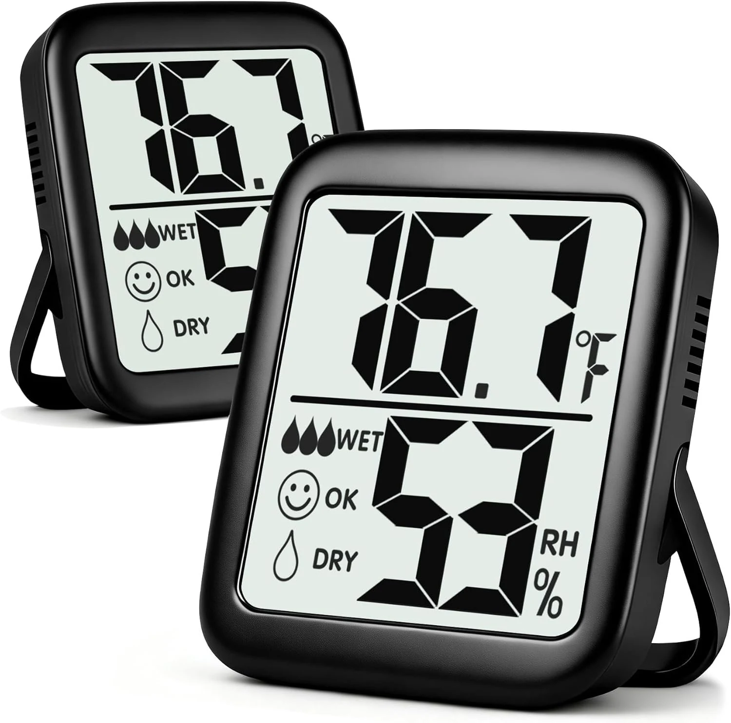Antonki 2 Pack Room Thermometer for Home, Hygrometer Indoor Humidity review