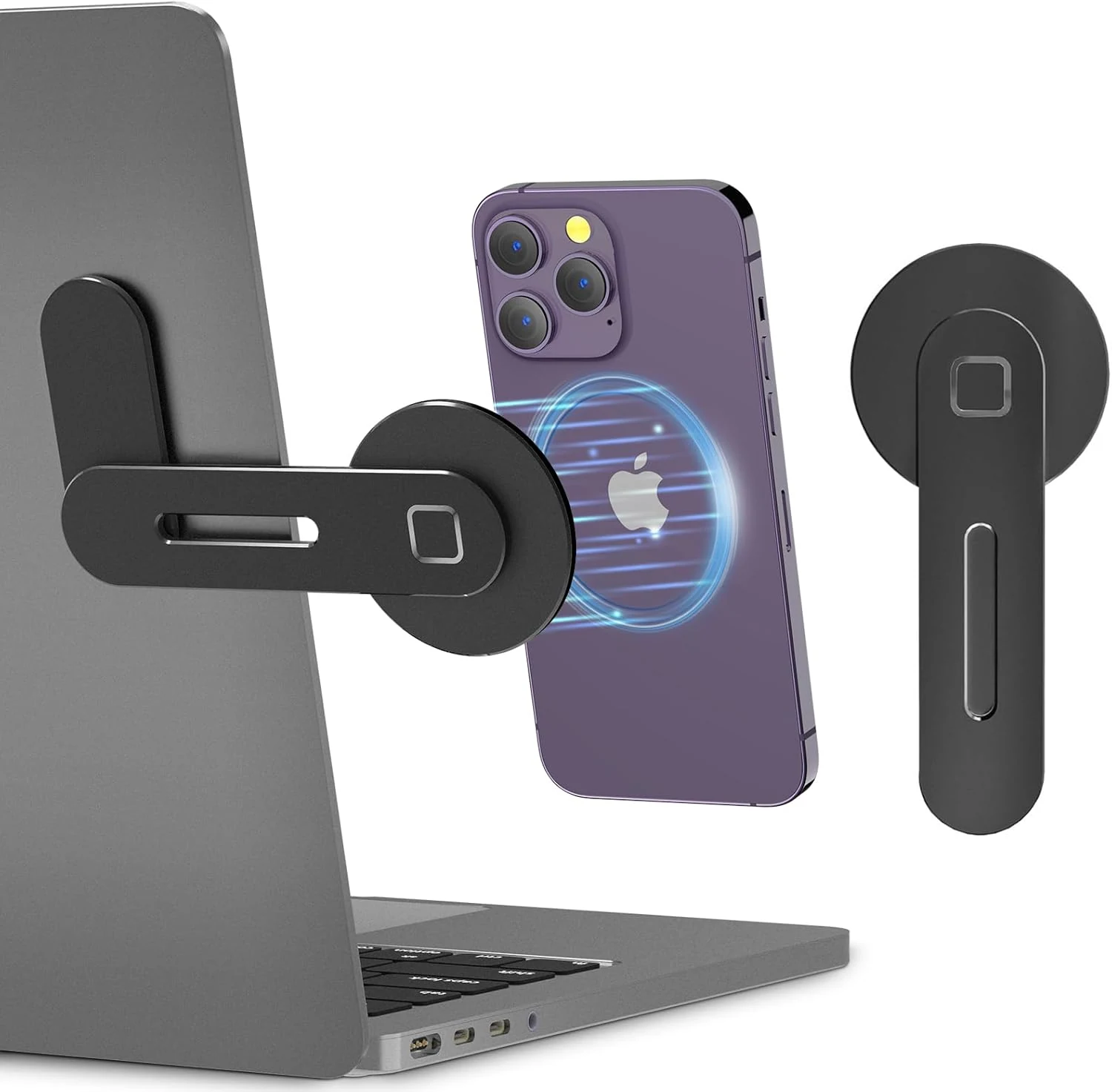 CloudValley Adjustable Laptop Stand, Magnetic Phone Holder, Aluminum Slim Computer review