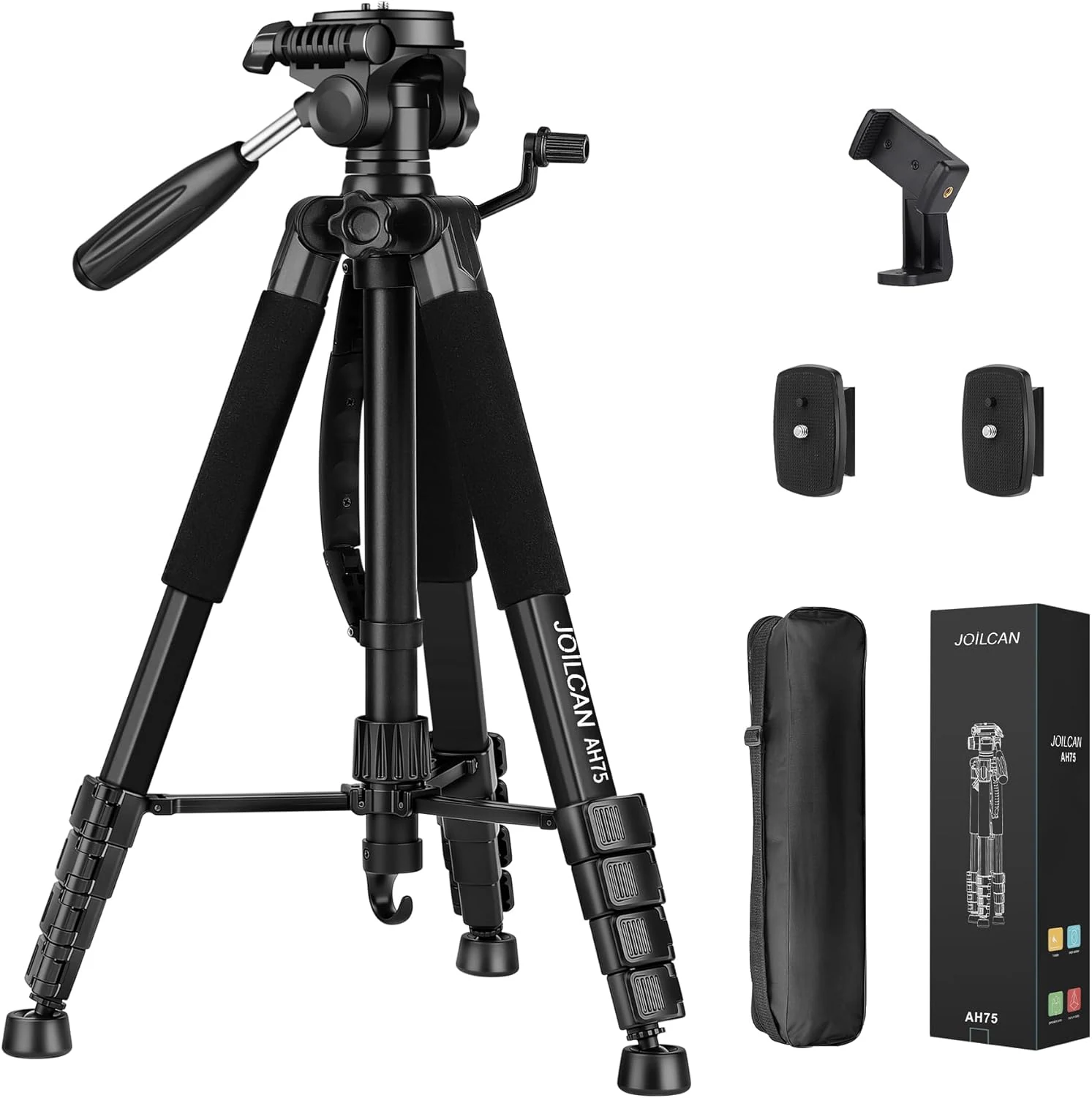 JOILCAN Tripod Camera Tripods, 74" Tripod for Camera Phone Video review