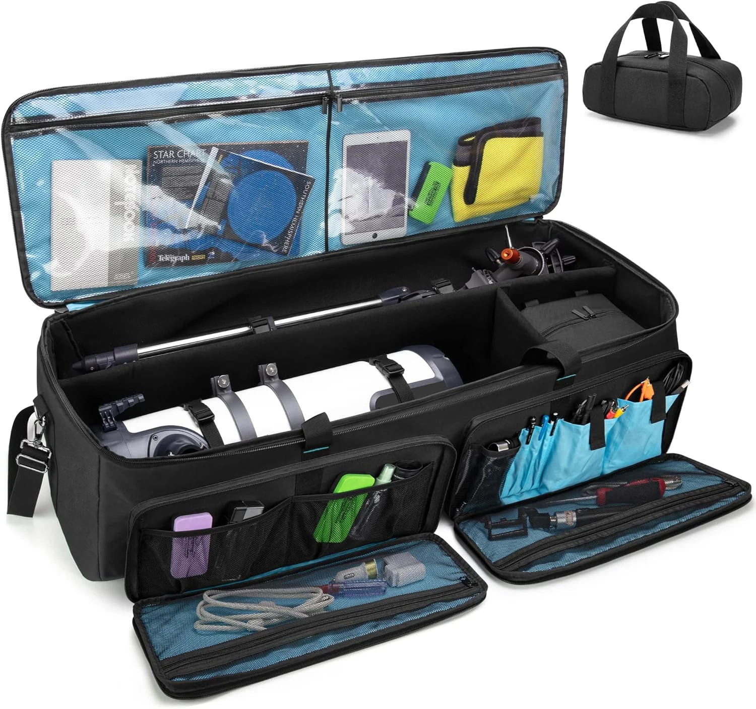 samdew Astronomical Telescope Case, 40.8" Large Telescope Storage Bag for Telescope Tube & Tripod