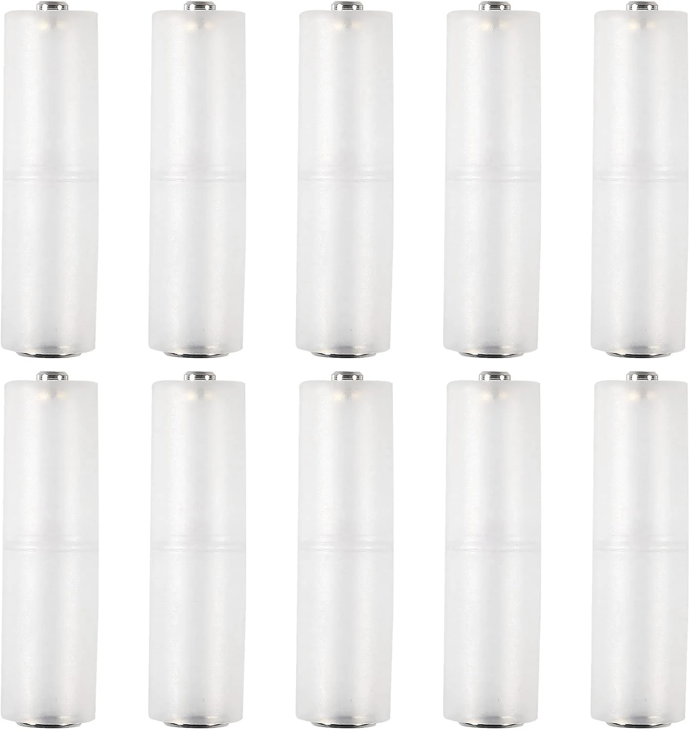 Coliao 10pcs AAA to AA Battery Adapter (AAA to AA Converter Holders)
