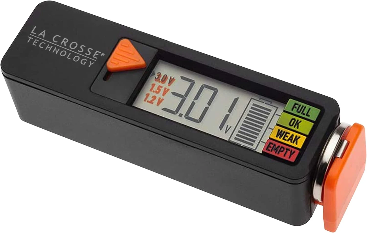 La Crosse 911-65557-INT Portable Digital Battery Tester,Black