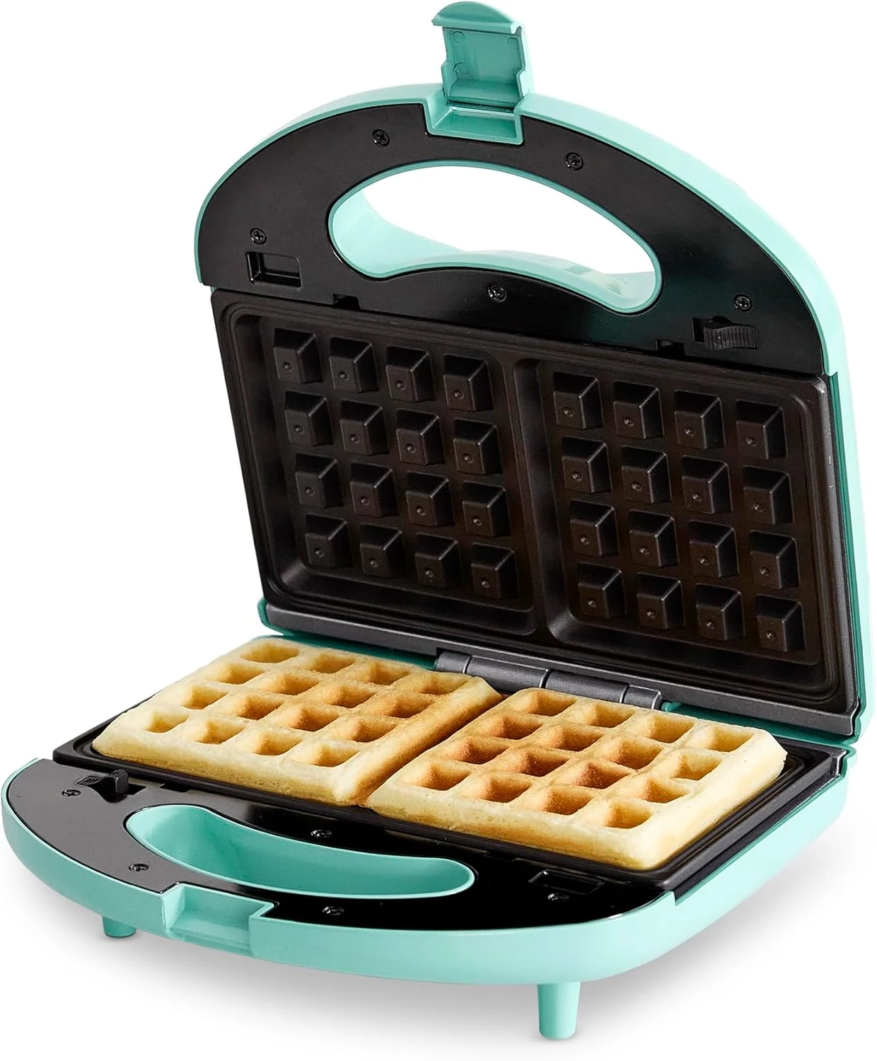 GreenLife Electric Waffle Sandwich Maker, Toaster, Panini Press with Healthy Ceramic Nonstick Plates
