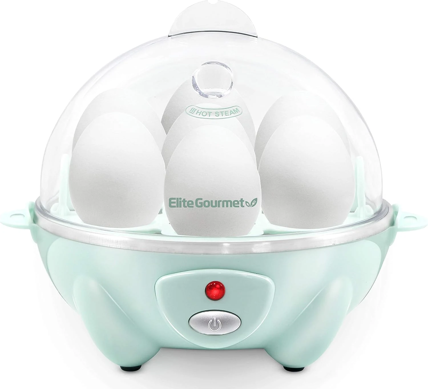 Elite Gourmet Easy Electric 7 Egg Capacity Soft, Medium, Hard-Boiled Cooker Poacher, Scrambled, Omelet Maker with Auto Shut-Off and Buzzer