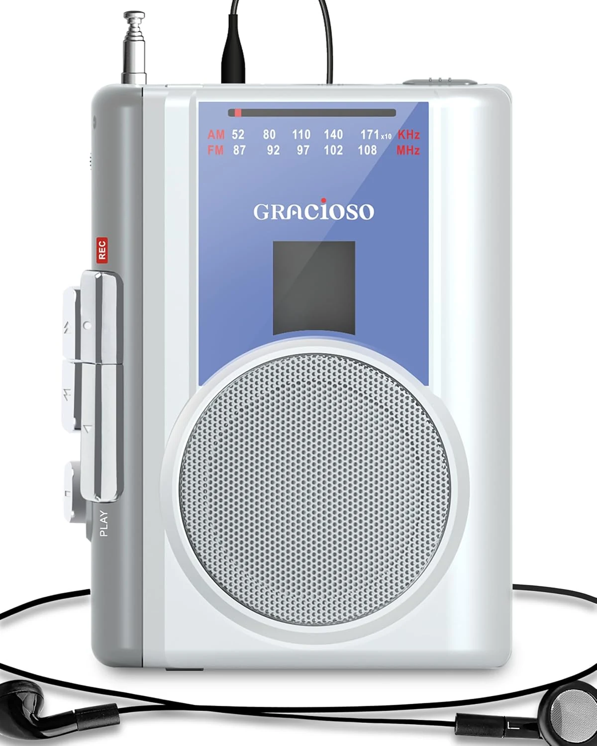Gracioso Protable Cassette Recorder Player: AM FM Compact Cassette Tape review