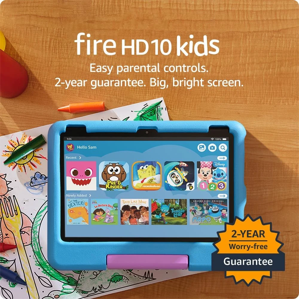 Amazon Fire HD 10 Kids tablet (newest model) ages 3-7