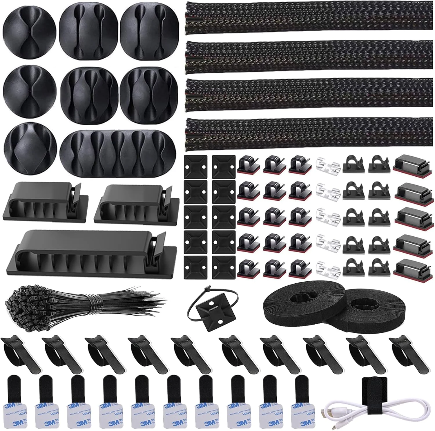 N NOROCME 192 PCS Cable Management Kit 4 Wire Organizer review