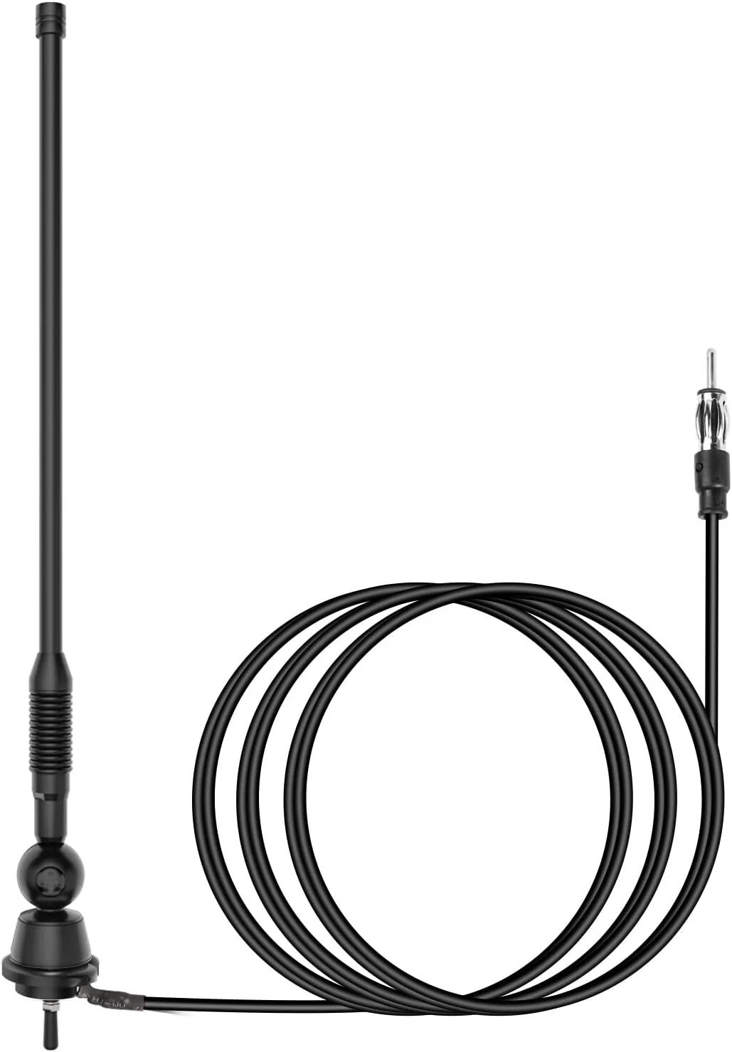 Waterproof Marine Antenna AM FM Golf Cart ATV UTV RV Car Stereo, Boat Mast Flexible radio antenna for Truck Excavator Tractor RVR Yacht Pontoon