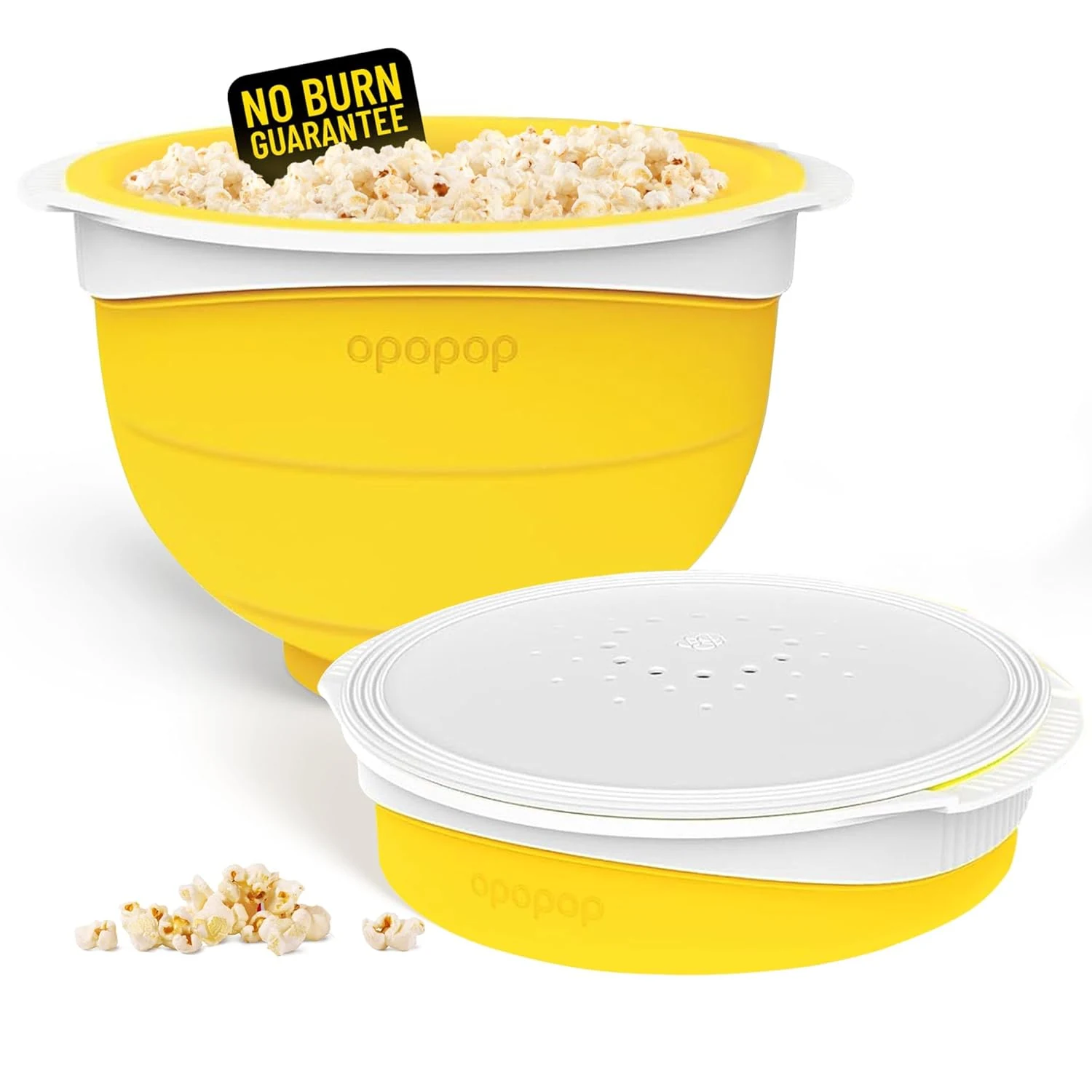 Opopop Silicone Popcorn Popper - Microwave Popcorn Maker Collapsible Bowl, BPA-Free and Dishwasher Safe