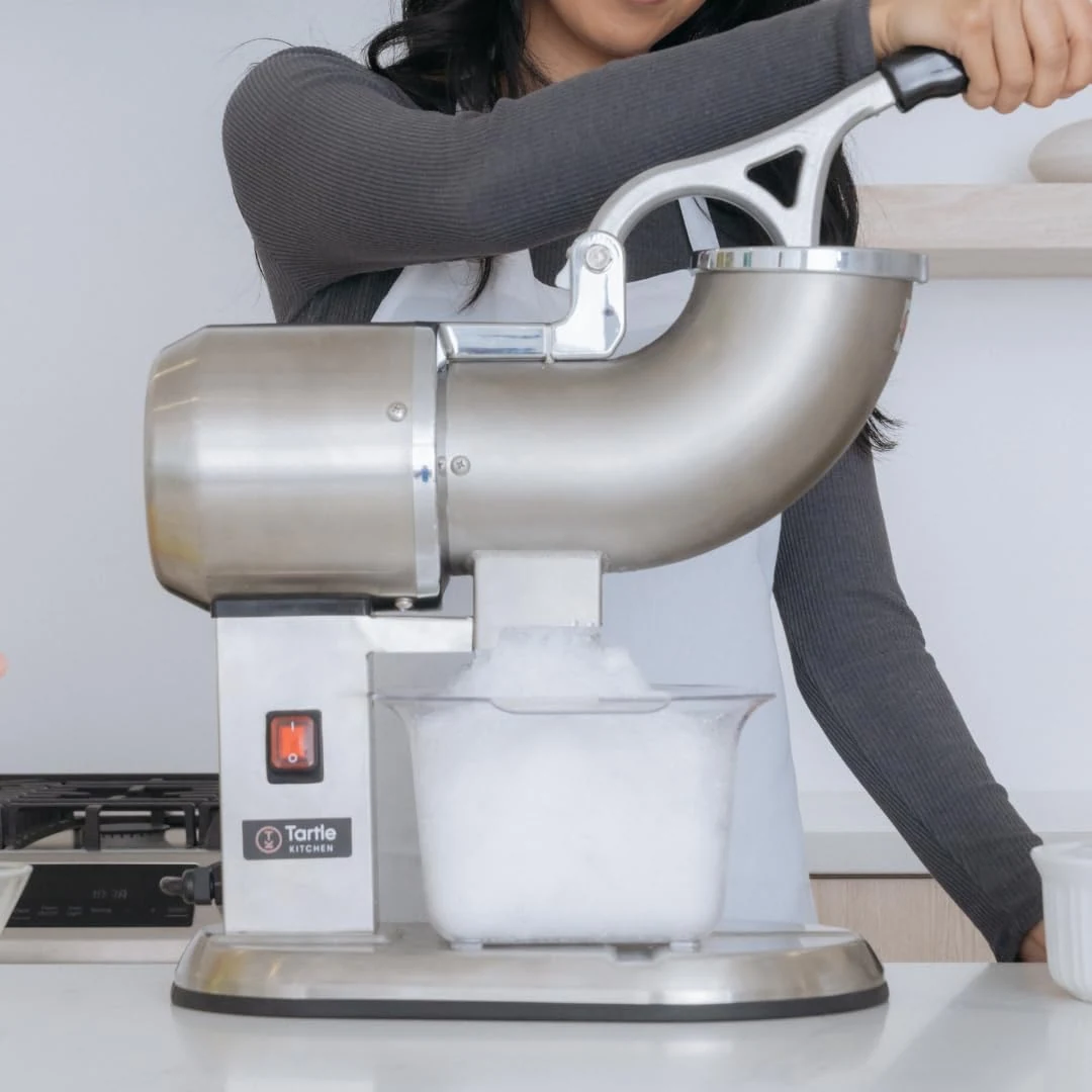 Tartle Kitchen Stainless Steel Dual Blade Ice Shaver Snow Cone Maker Machine