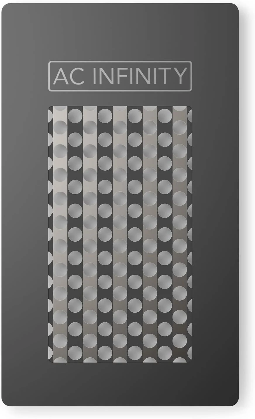 AC Infinity Grinder Card, Black Aluminum Milling Tool with Manual Grater Surface for Pepper, Spices, and Tea