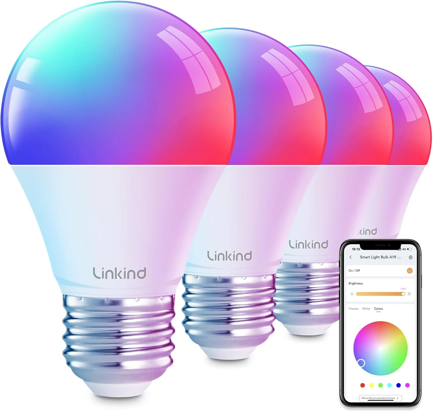 Linkind Smart Light Bulbs, Smart Bulb that Work with Alexa