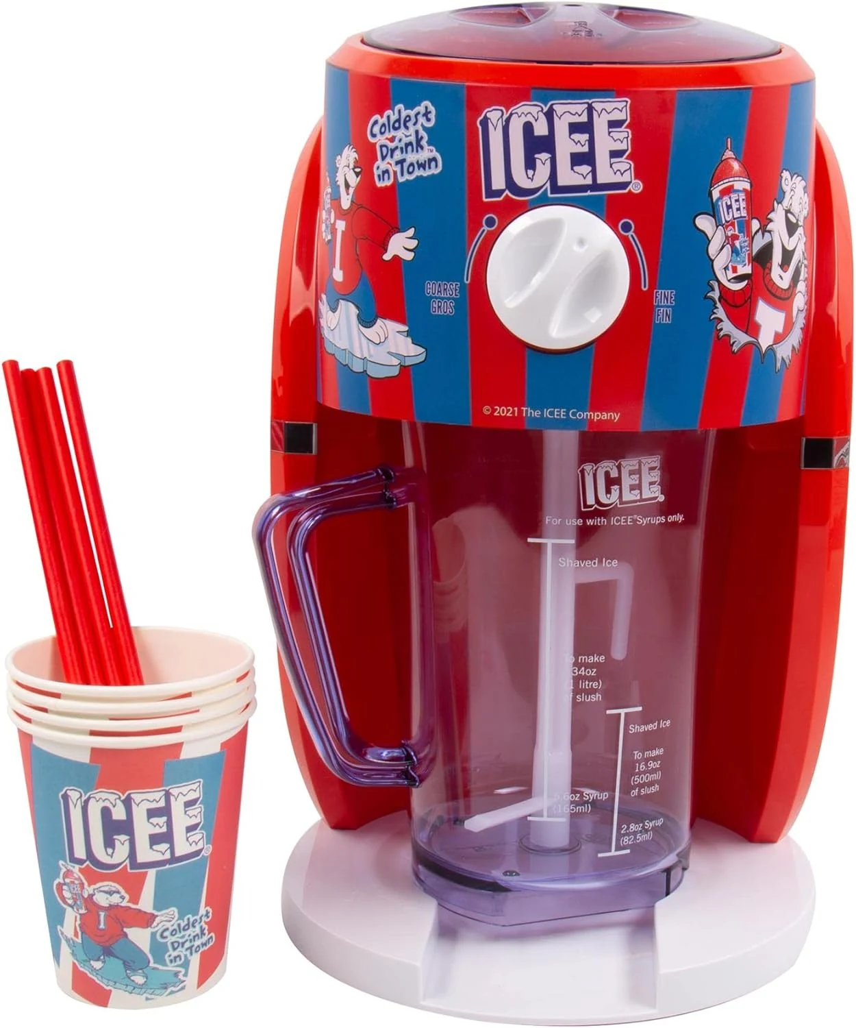 ICEE Snow Cone Machine – Officially Licensed Ice Shaver & Slushie Maker