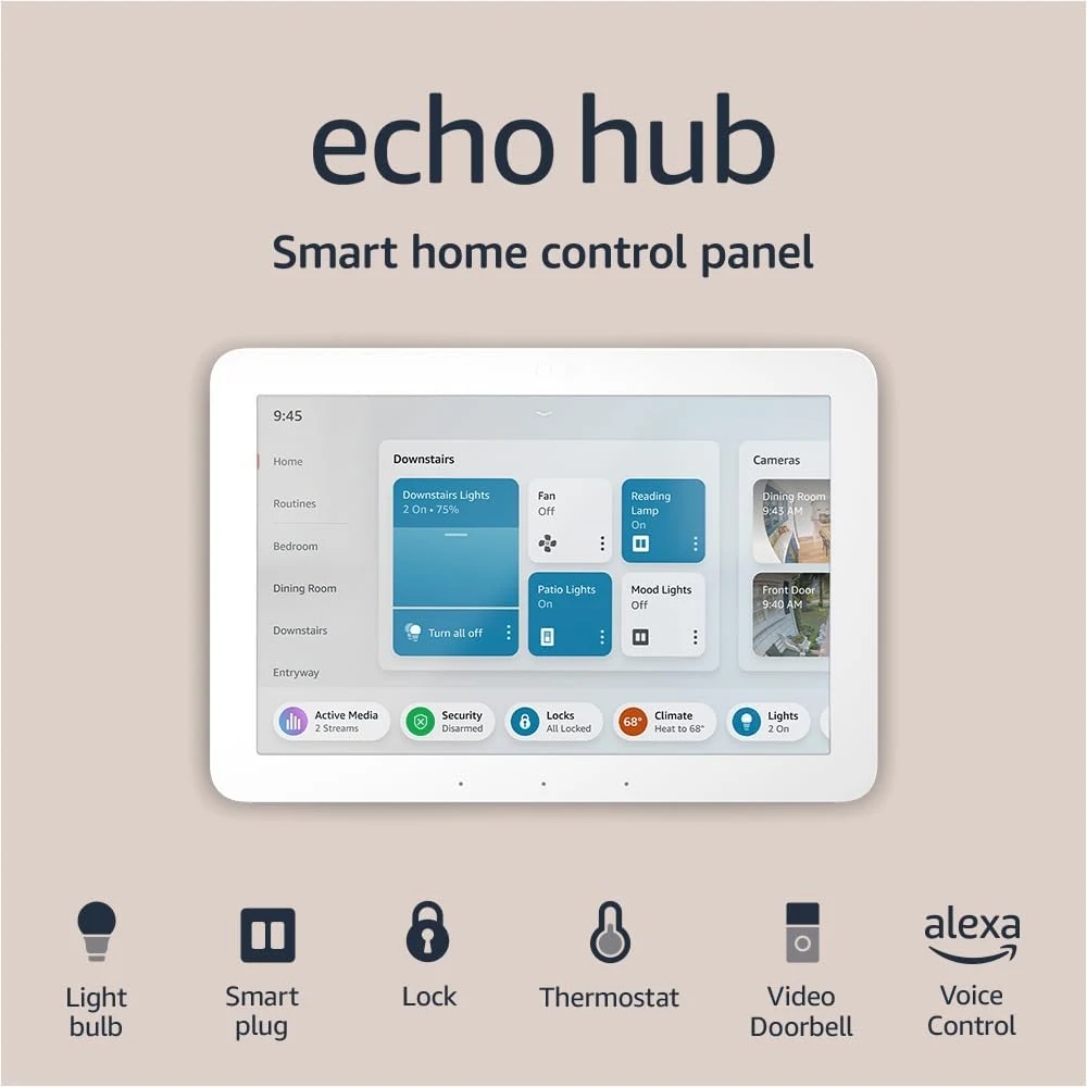 Amazon Echo Hub, 8” smart home control panel, Designed for Alexa+