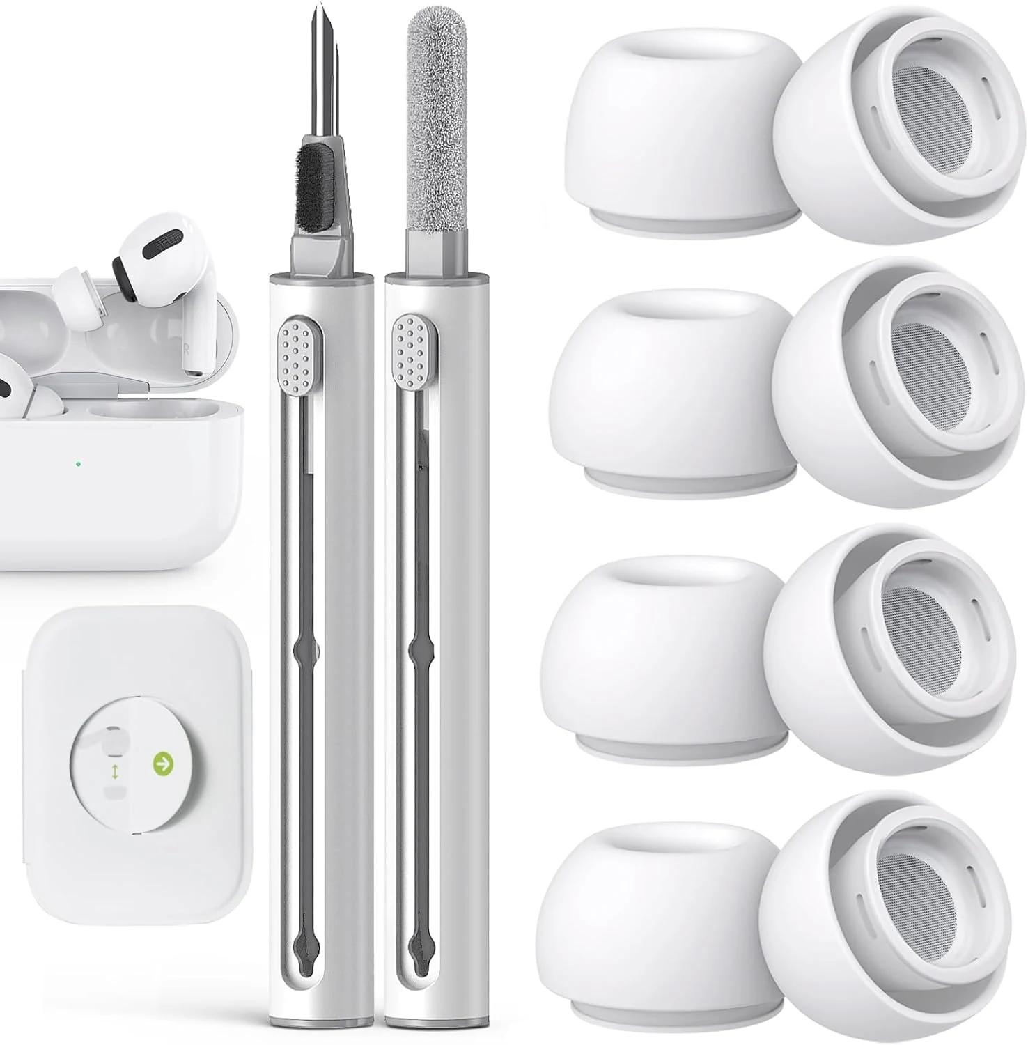 Pohgelan Compatible with AirPods Pro 2nd/1st Generation Replacement Ear Tips,with review
