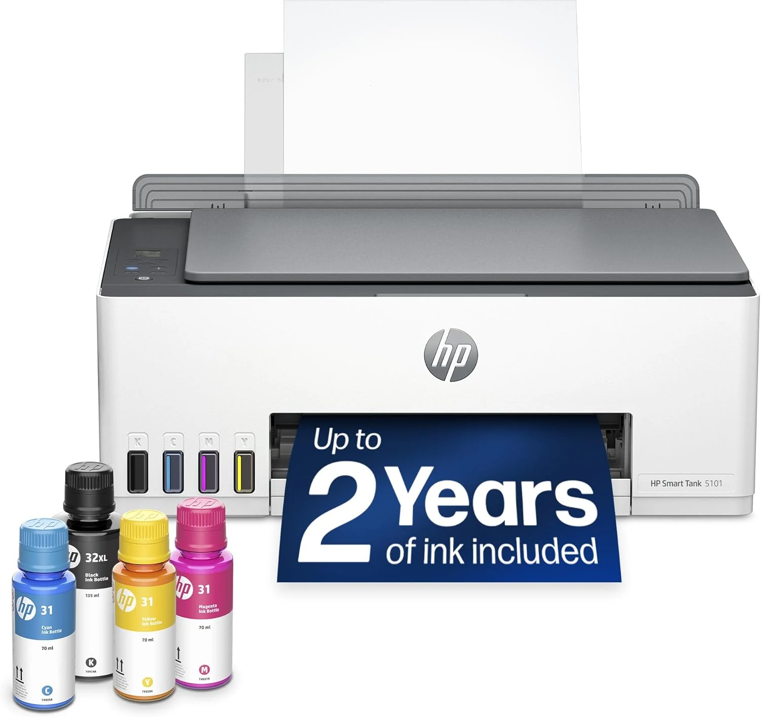 HP Smart Tank 5101 Wireless All-in-One Refillable Printer, Scanner, Copier (Ink Tank)