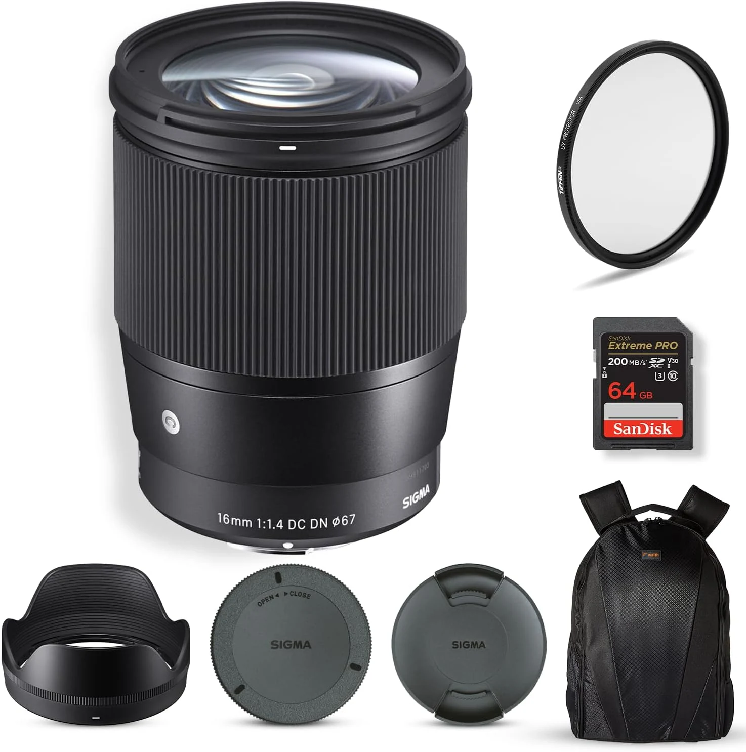 Sigma 16mm f/1.4 DC DN Contemporary Lens for Sony E (APS-C)