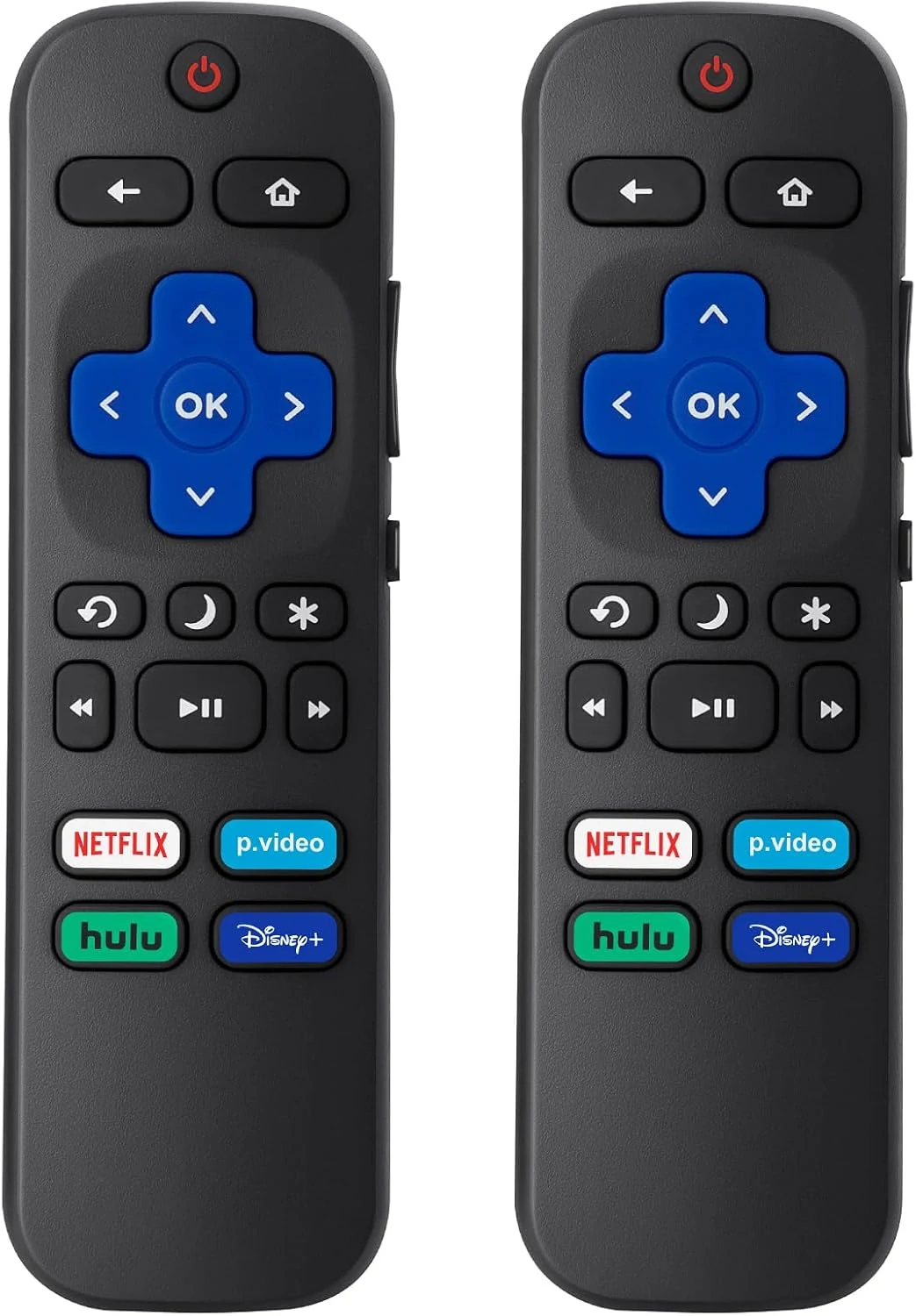 (Pack of 2) Replacement Remote Control Compatible for Roku TV,for TCL Roku/for Hisense Roku/for Onn Roku