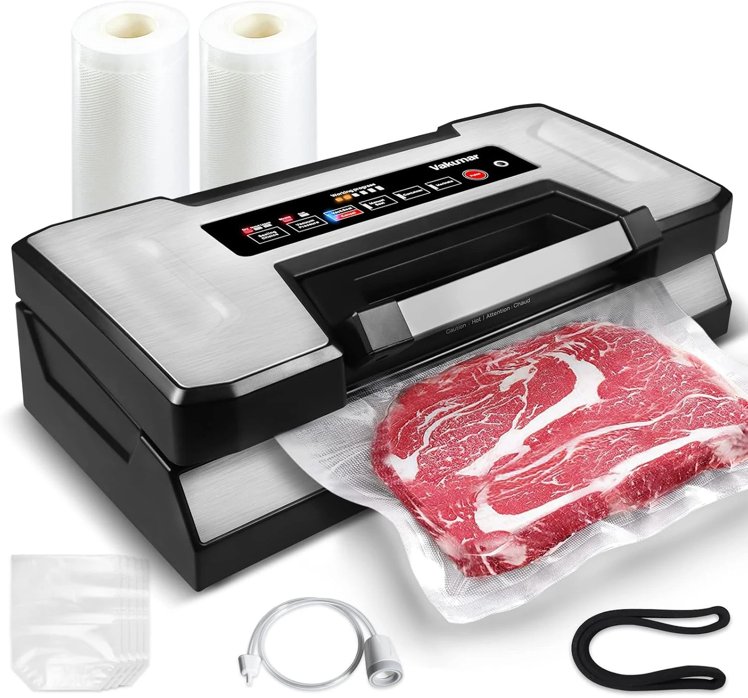 Vakumar Vacuum Sealer Machine, 90Kpa Liquid Food Vacuum Sealer Machine