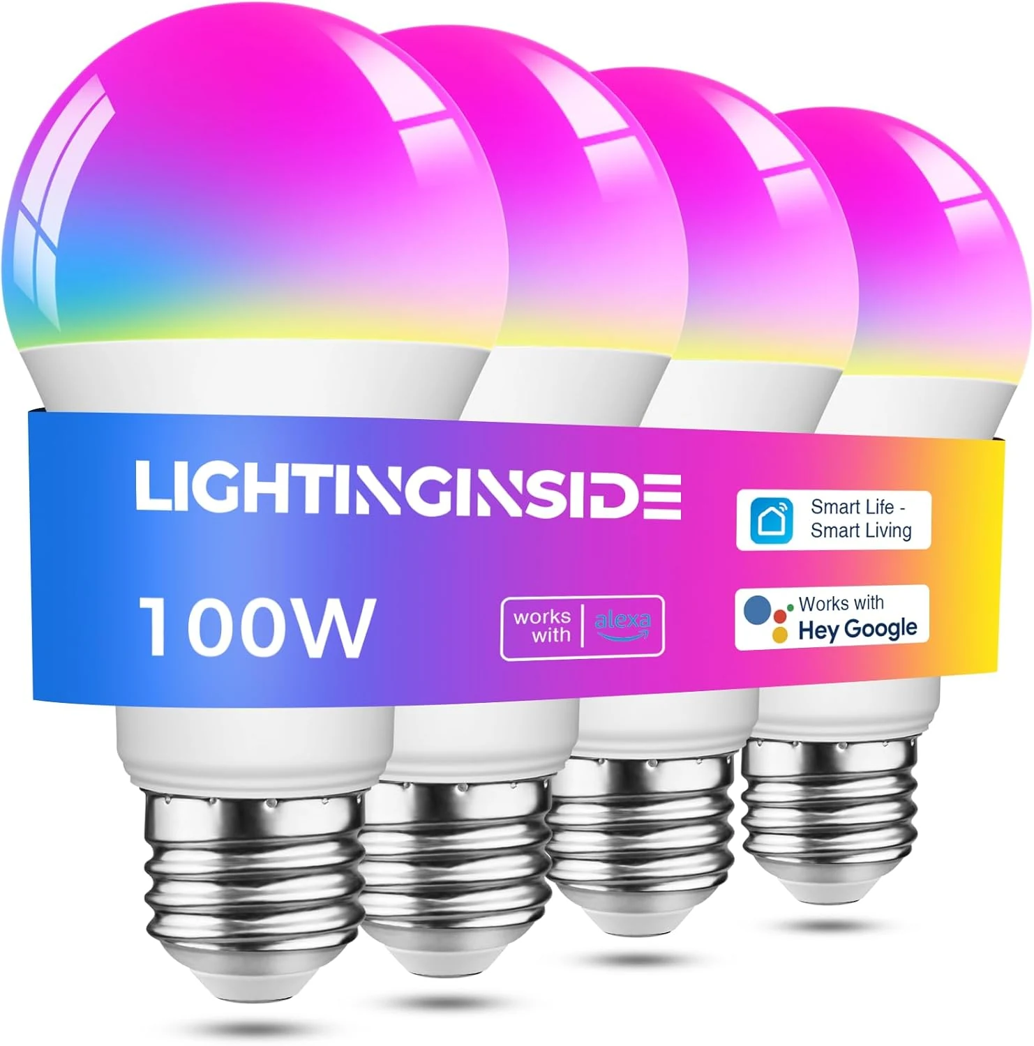 Lightinginside Smart Light Bulbs 100W Equiv., 1350LM 11W Smart Bulb