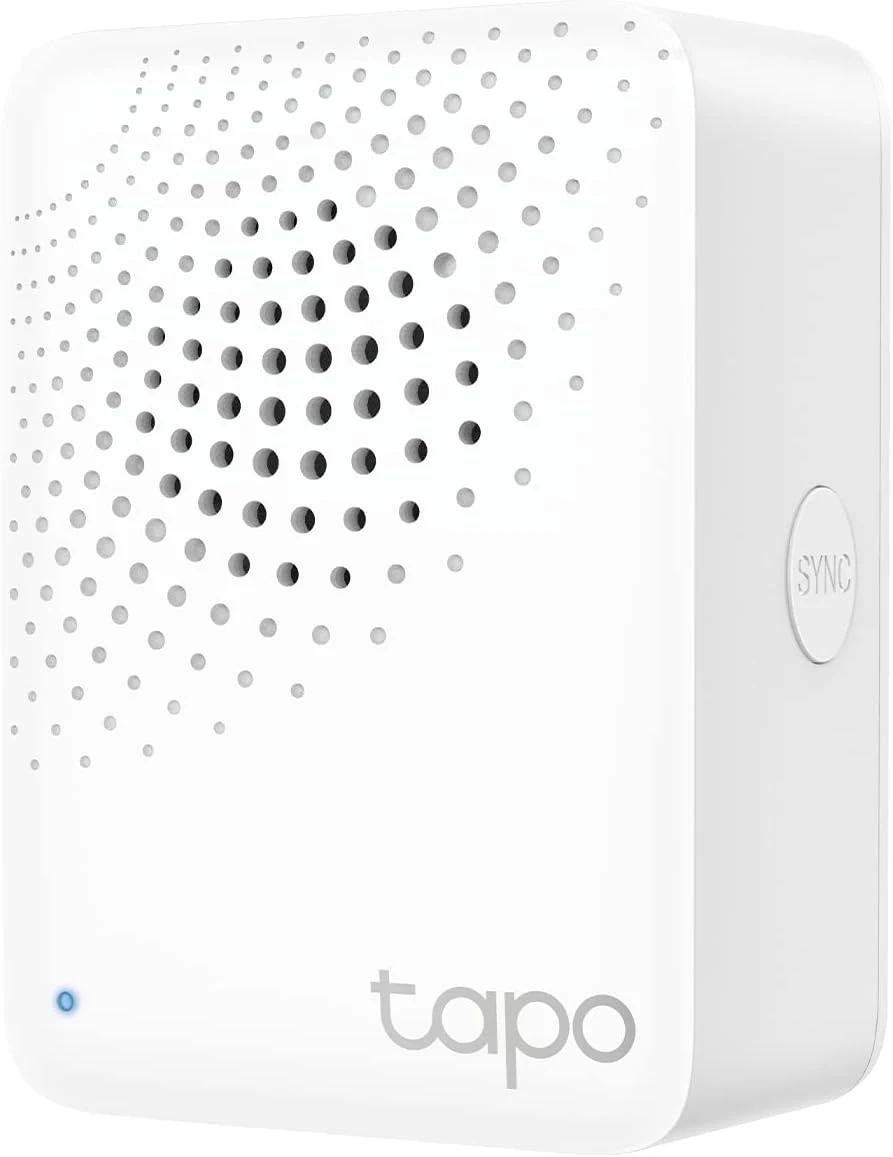 Tapo Smart Hub with Built-in Chime, REQUIRES 2.4GHz Wi-Fi, Reliable Long-Range Connections with Tapo Sensors, Sub-1G Low-Power Wireless protocol, Connect up to 64 smart devices (H100)