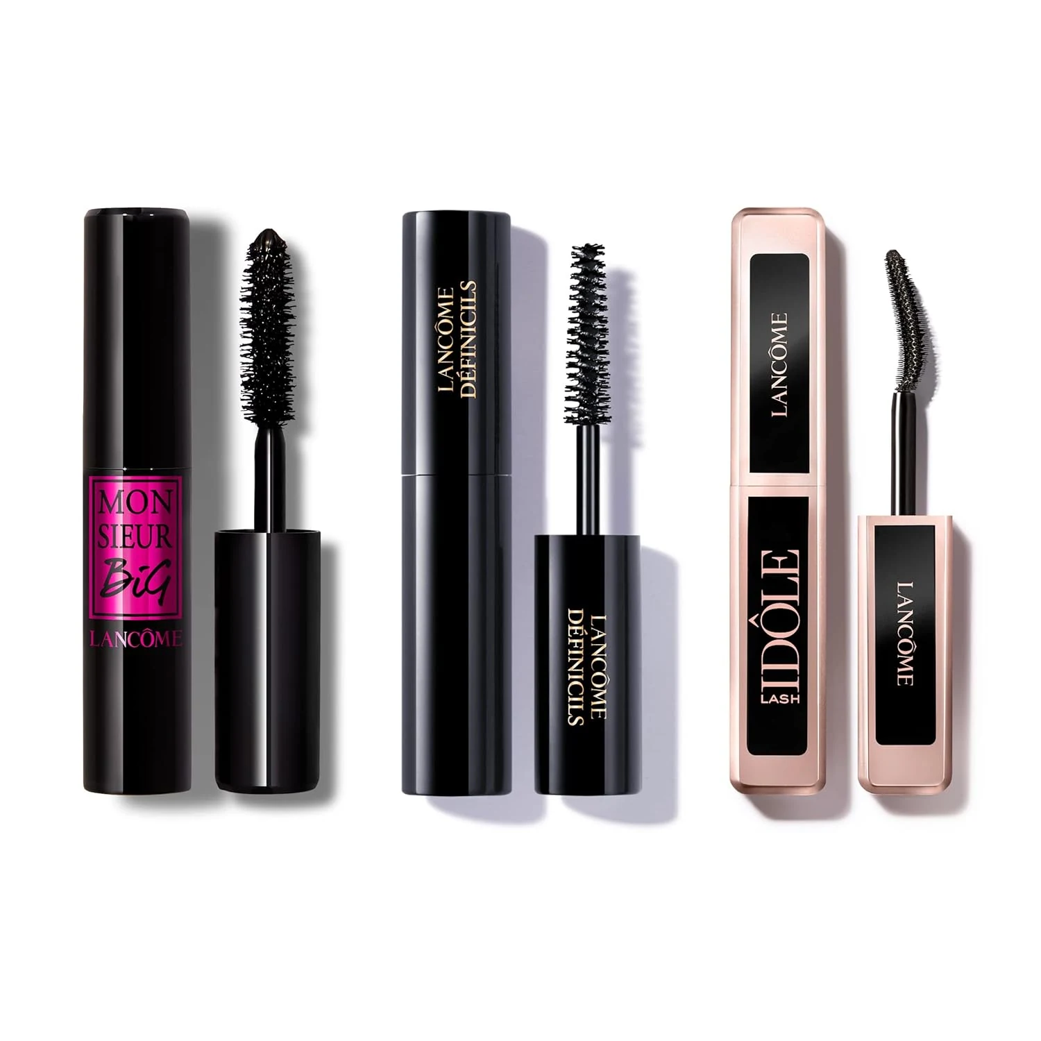 Lancôme Mascara Travel Set - Lash Idôle Lifting & Monsieur Big Volumizing & Définicils Defining Mascara - Travel Sizes
