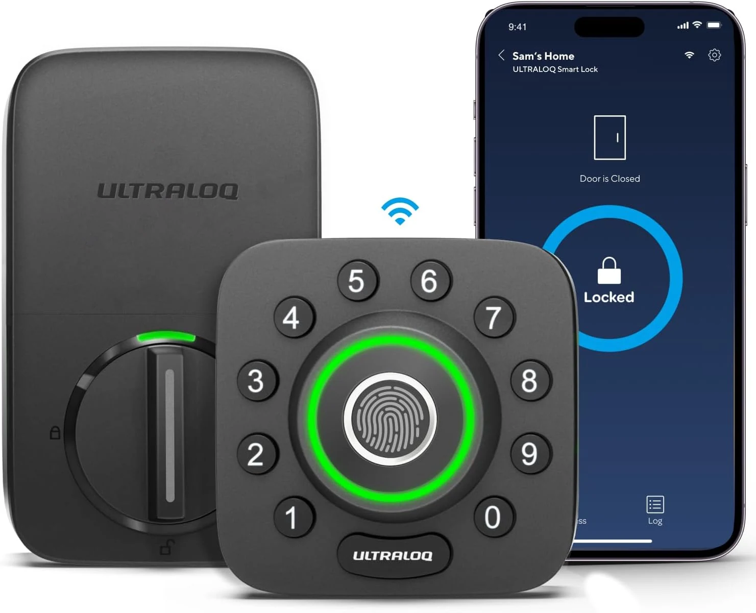 ULTRALOQ U-Bolt Pro WiFi Smart Lock with Door Sensor, Built-in WiFi Smart Deadbolt Lock