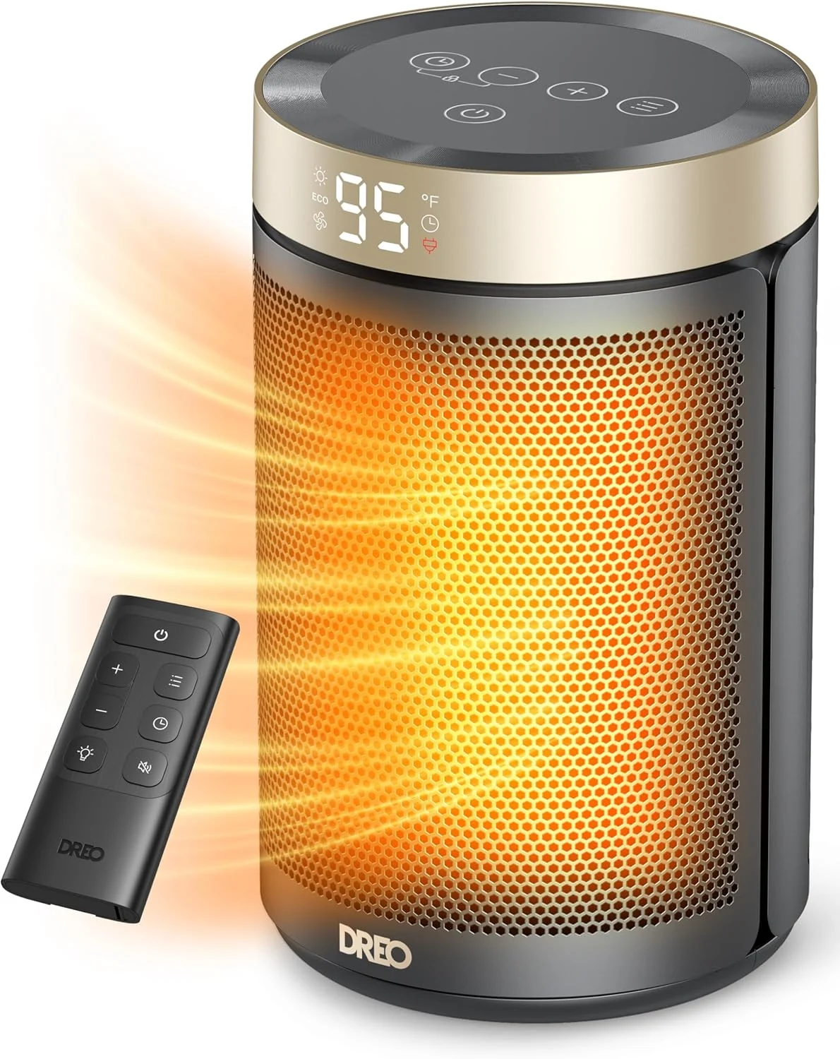 DREO Space Heater, Portable Electric Heaters for Indoor Use with Thermostat and Remote