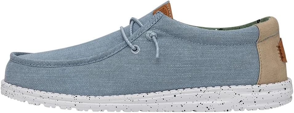 HEYDUDE Men's Wally Washed Canvas Slip-on Loafers