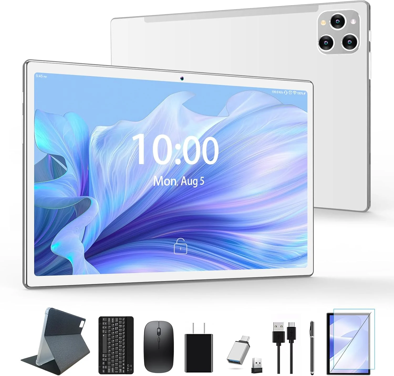 2026 Latest Tablet Android 14 Tablets 10 Inch, Tablets 128GB ROM+16GB RAM (8+8 Virtual)