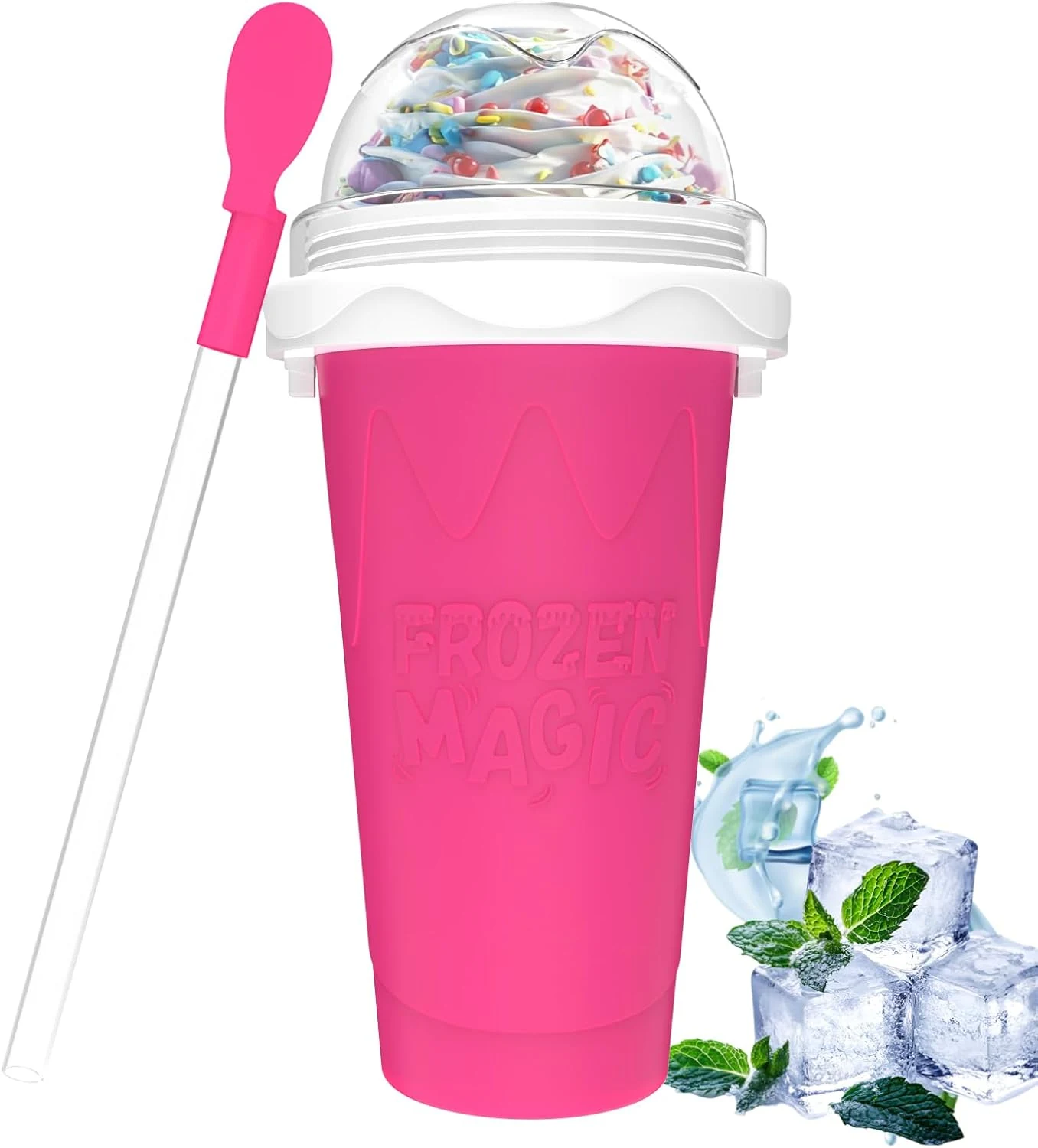 Slushie Maker Cup, Magic Quick Frozen Smoothies Cups for Homemade