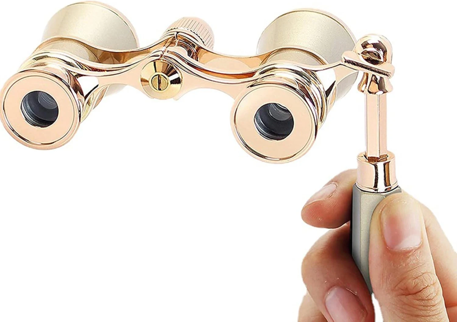 BLACKICE Opera Glasses, 3X25 Theater Binoculars, Mini Compact Opera Glasses with Adjustable Handle