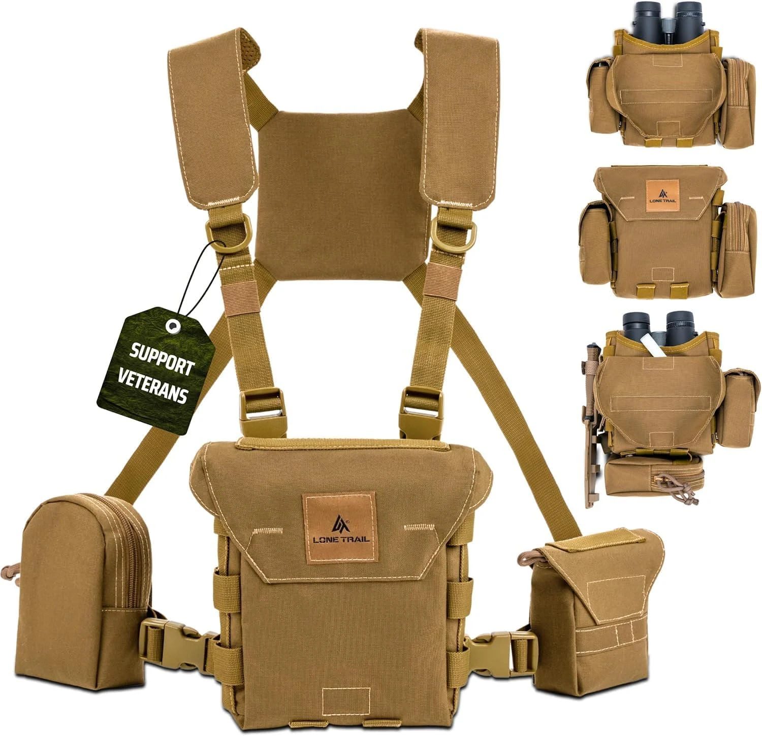 Lone Trail Waterproof Binocular Harness Chest Pack