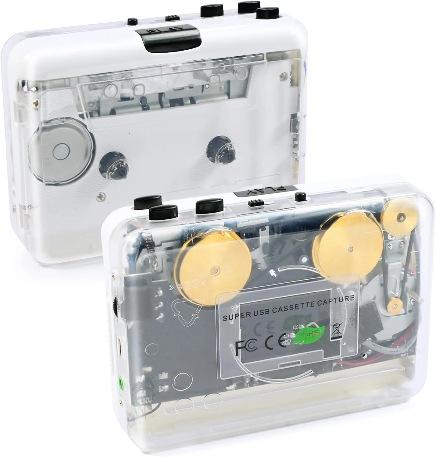Walkman Auto Reverse ＆Clear Stereo Cassette Player,Built-in Cool Copper Wheel review