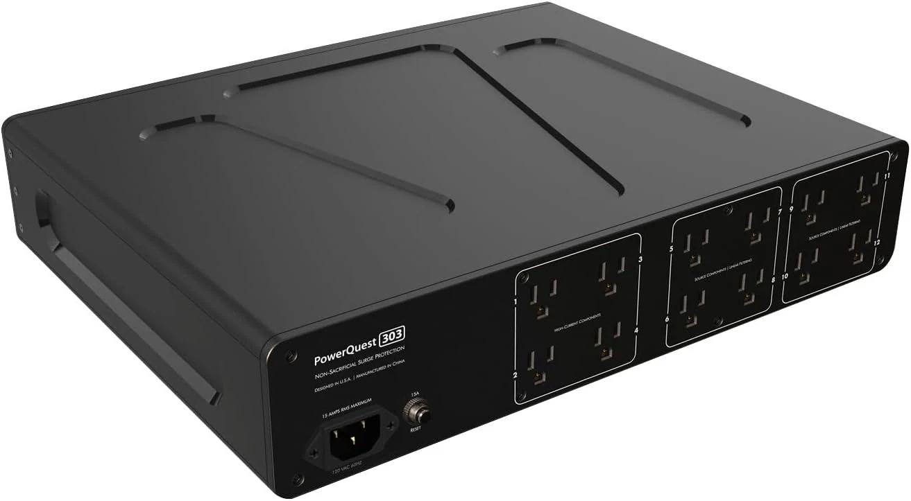 AudioQuest PowerQuest 303 12-Outlet Power Conditioner with Non-Sacrificial Surge Protection (North America)