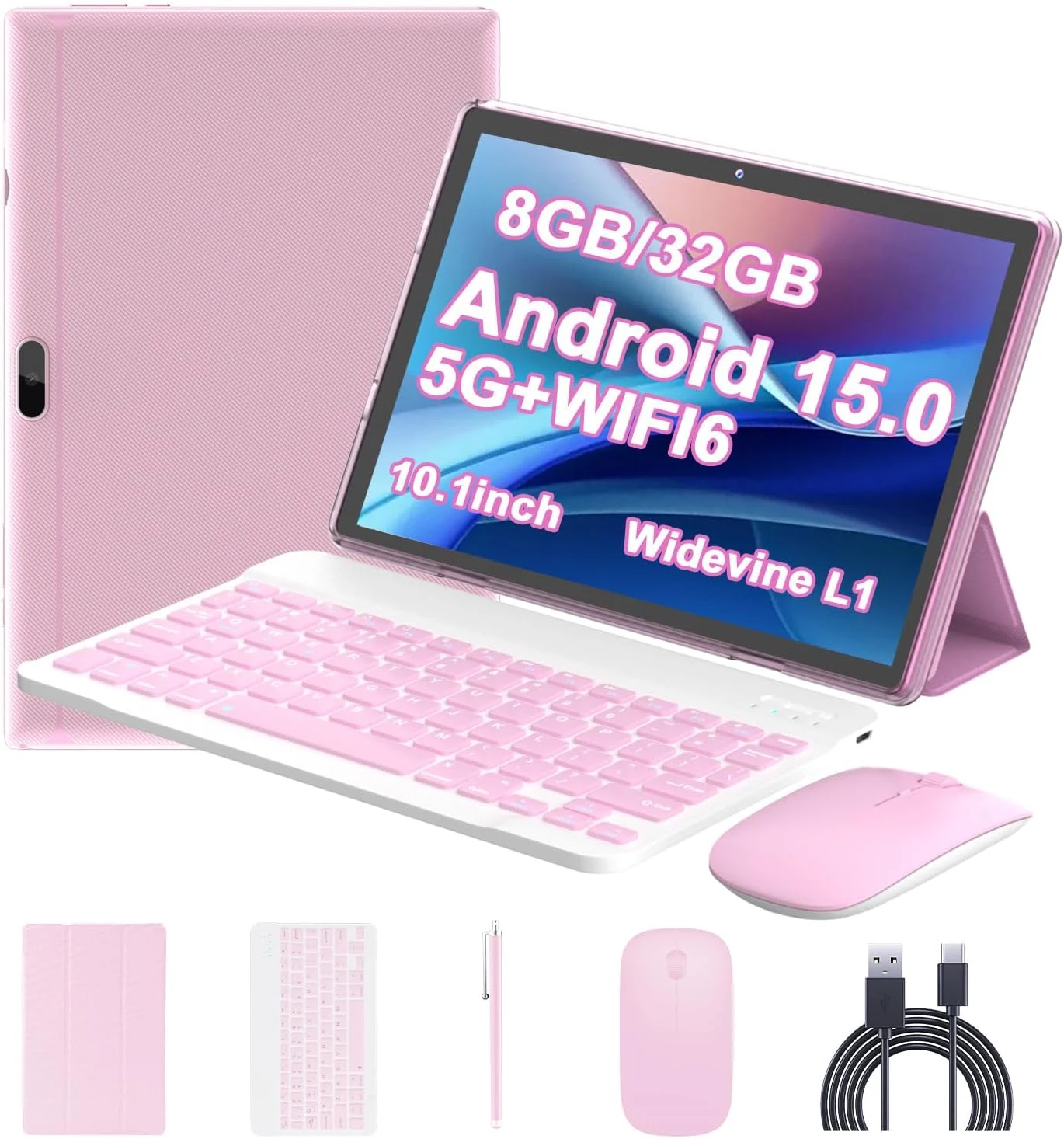 IWEGGO Android 15 Tablet (10 Inch, 8GB RAM + 32GB, 1TB Expand)