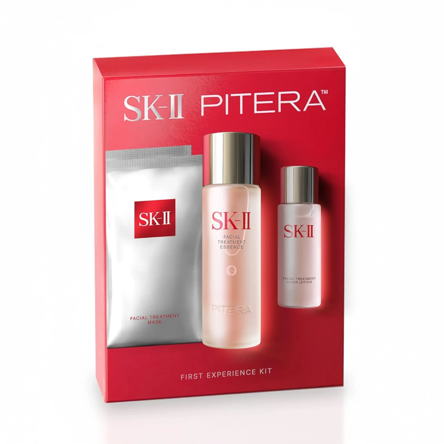 SK-II First Experience Skin Care Set - Gift Set Includes Treatment Face Masks, Facial Essence & Face Toner (4 Count)