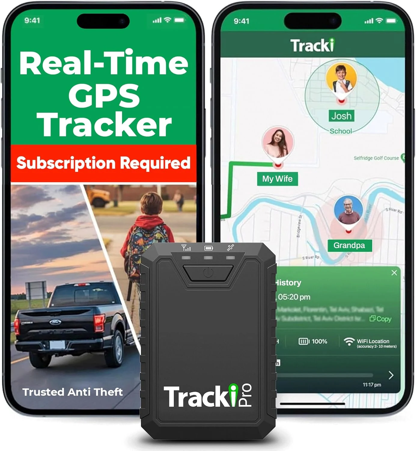 Tracki Pro GPS Tracker for Vehicles – Magnetic Waterproof 4G LTE Car Tracker