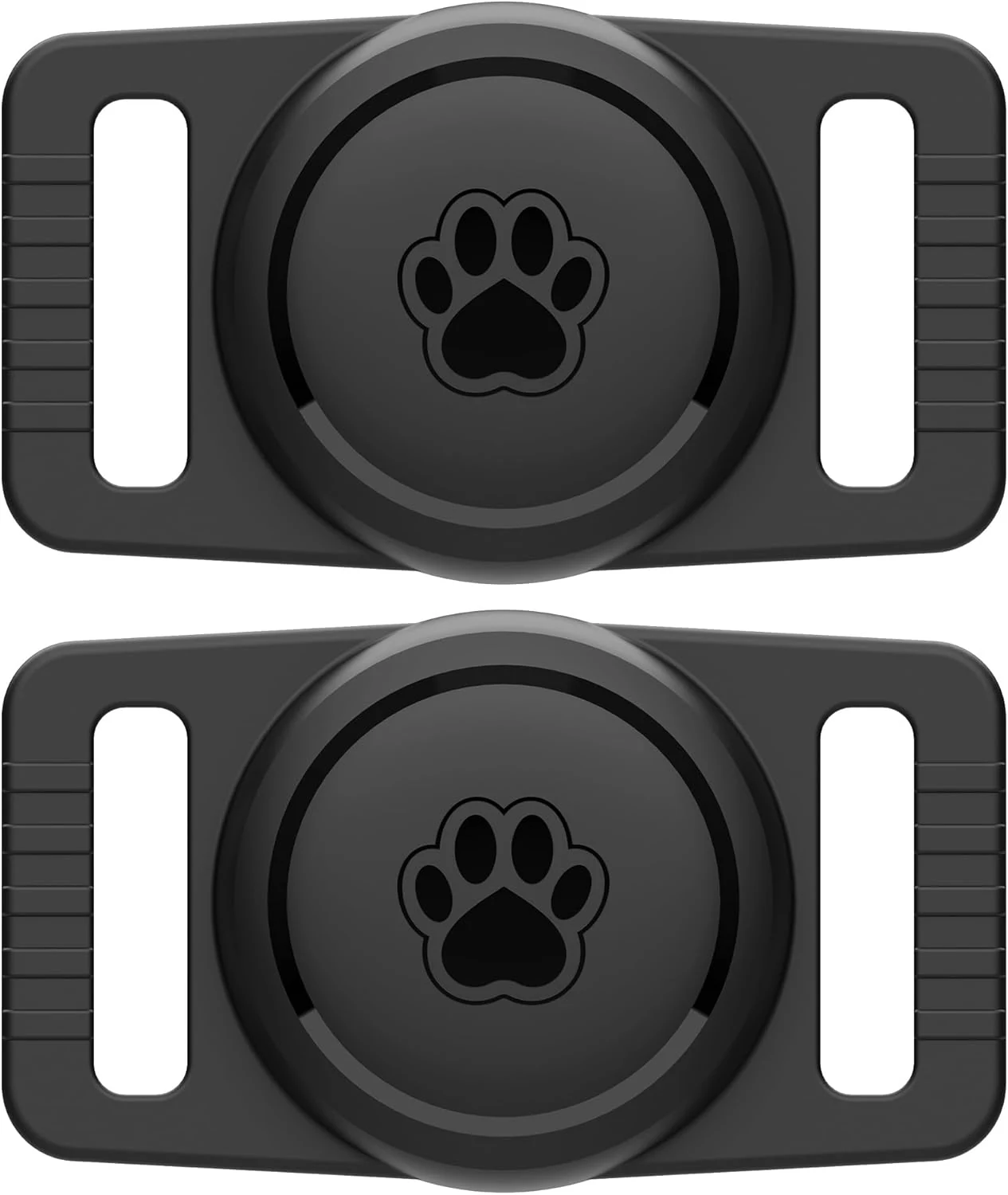GOCII for Airtag Dog Collar Holder 2 Pack, Waterproof Dog Collar Holder for Apple AirTag (Gen 1 & 2)