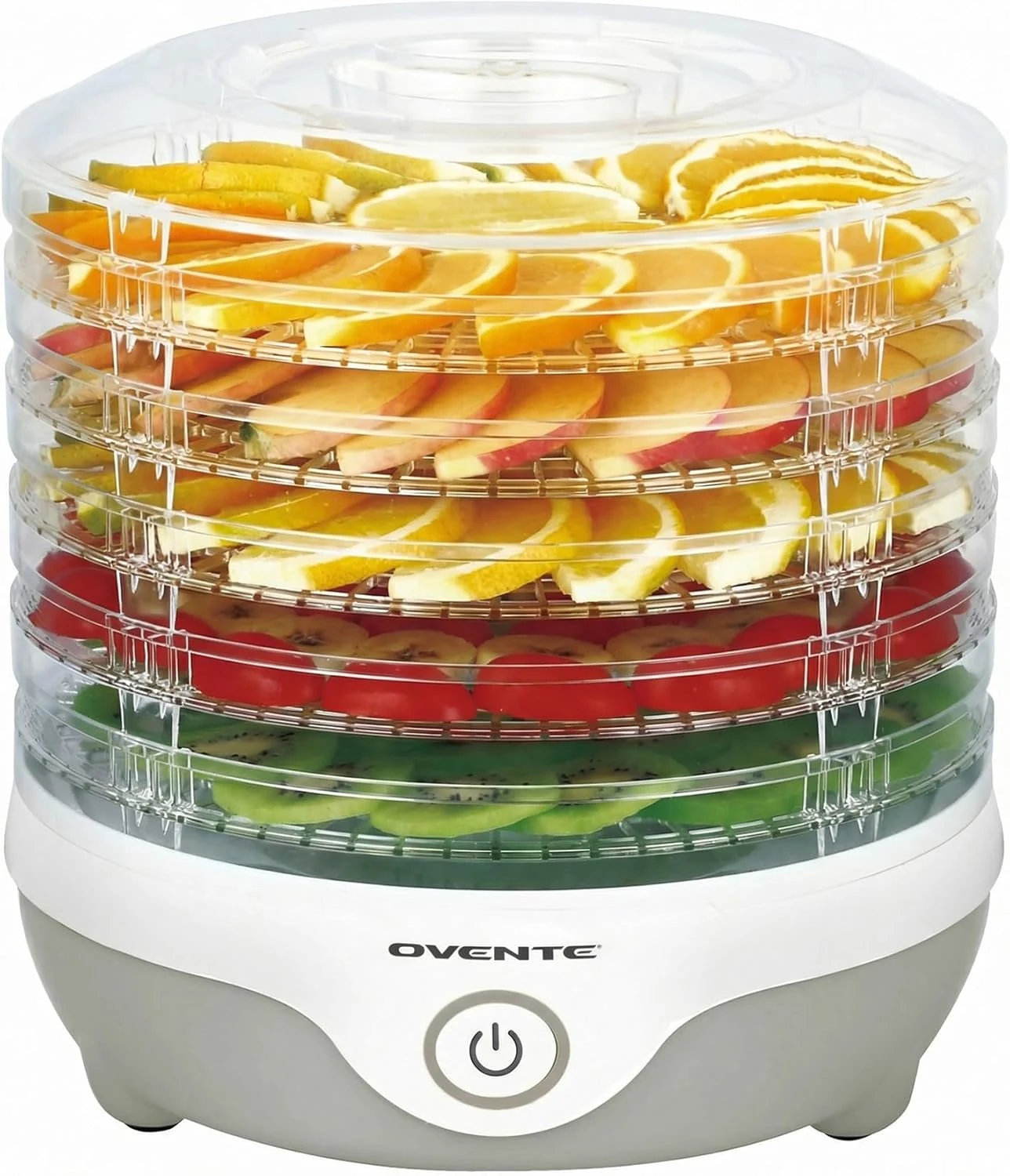OVENTE Food Dehydrator Machine with 5 Stackable Clear Trays and review