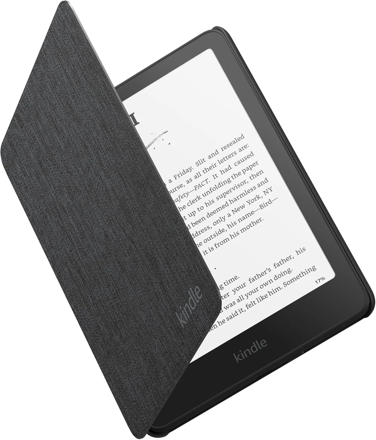 Amazon Kindle Paperwhite and Kindle Colorsoft Case, Lightweight and Water-Safe, Foldable Protective Cover - Fabric