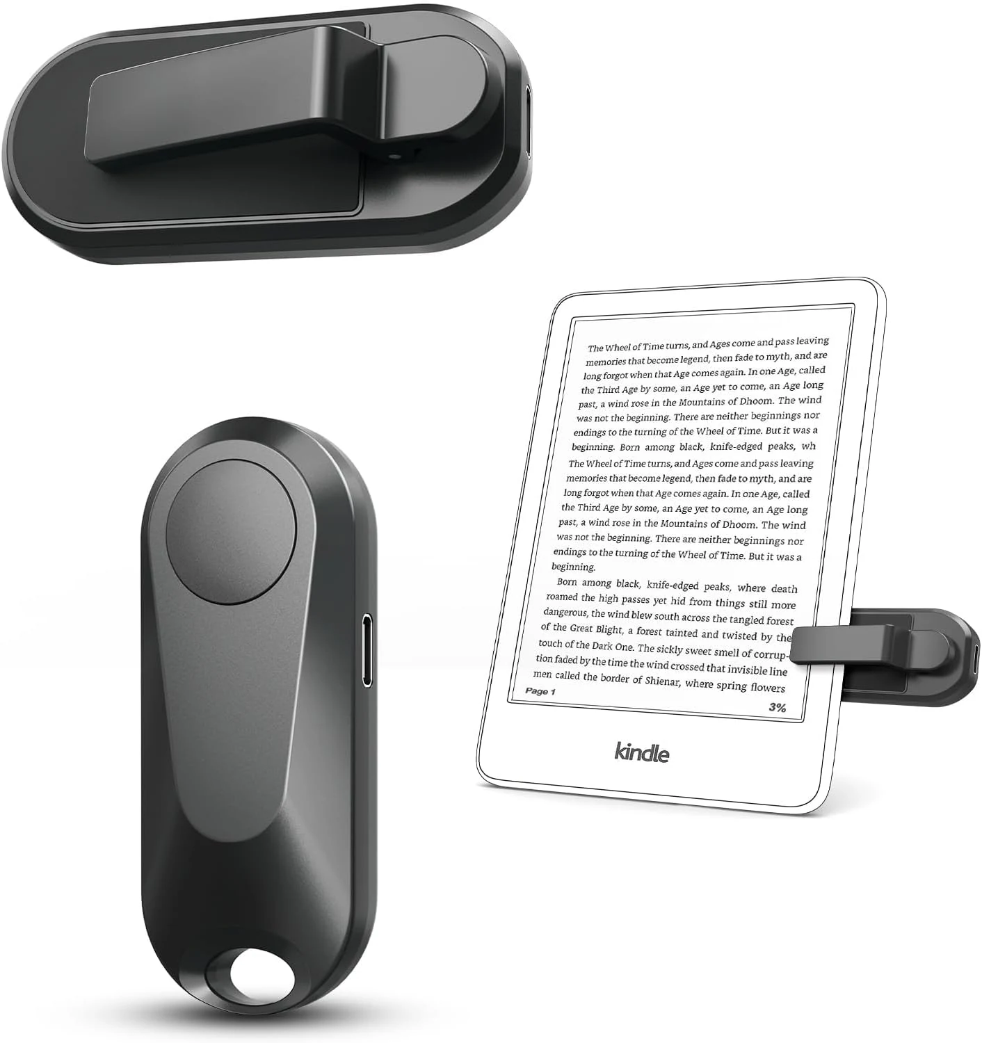 DATAFY Remote Control Page Turner for Kindle Paperwhite Oasis Kobo eReaders, Camera Camcorder Remote Controls
